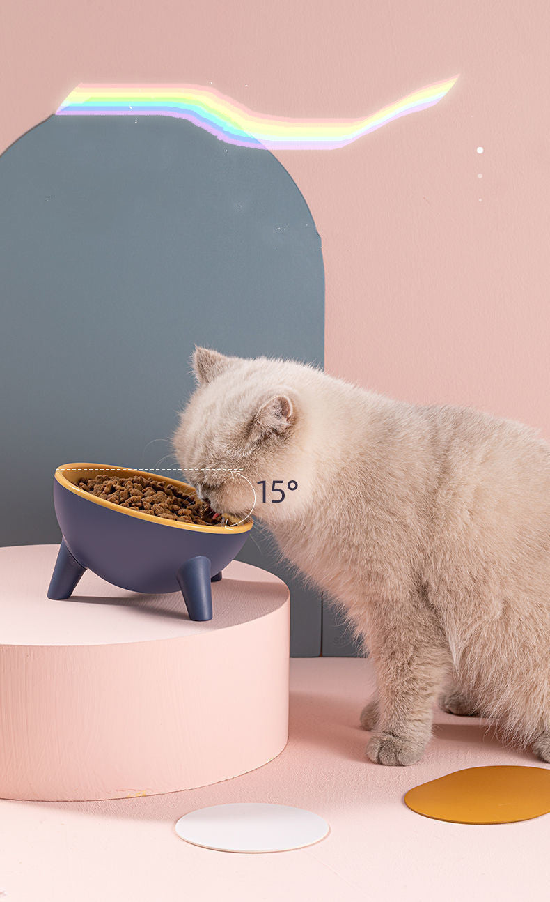 Nordic-Style Elevated Pet Bowl – Stylish Feeder for Cats, Dogs & Bunnies