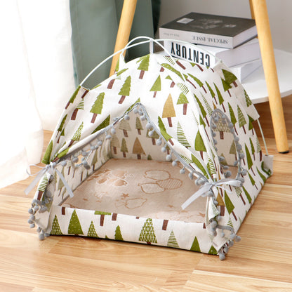 Enclosed Pet Tent – Cozy & Private Pet Bed