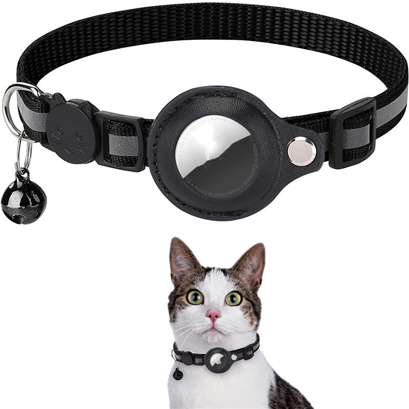 Reflective Waterproof Pet Collar with AirTag Holder – Secure & Comfortable for Cats & Dogs