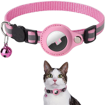 Reflective Waterproof Pet Collar with AirTag Holder – Secure & Comfortable for Cats & Dogs