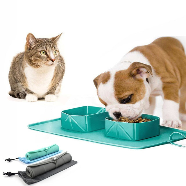 Collapsible Silicone Pet Bowl – Portable & Travel-Friendly