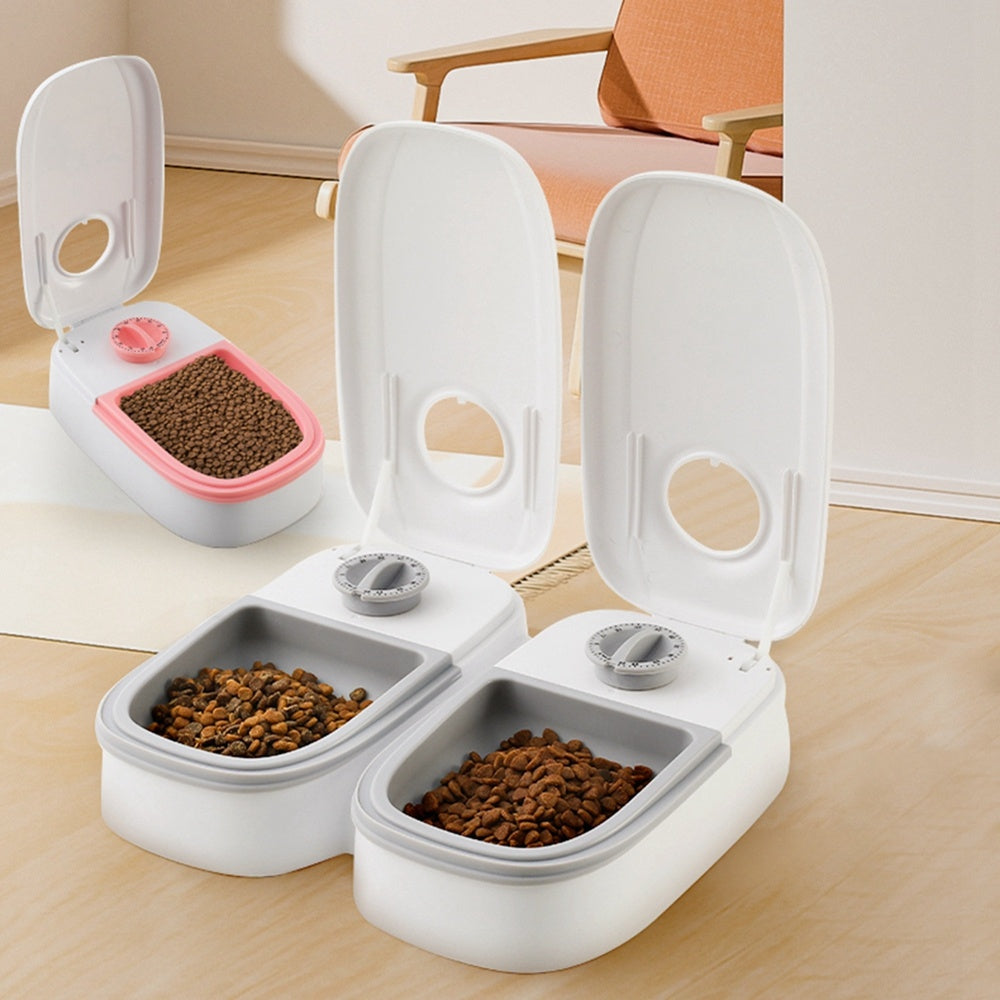 Smart Automatic Pet Feeder – Timed Food Dispenser with Stainless Steel Bowl