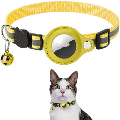 Reflective Waterproof Pet Collar with AirTag Holder – Secure & Comfortable for Cats & Dogs