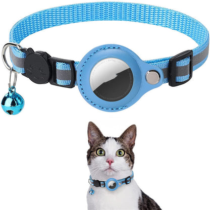 Reflective Waterproof Pet Collar with AirTag Holder – Secure & Comfortable for Cats & Dogs