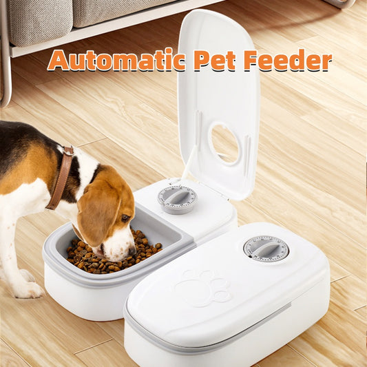 Smart Automatic Pet Feeder – Timed Food Dispenser with Stainless Steel Bowl