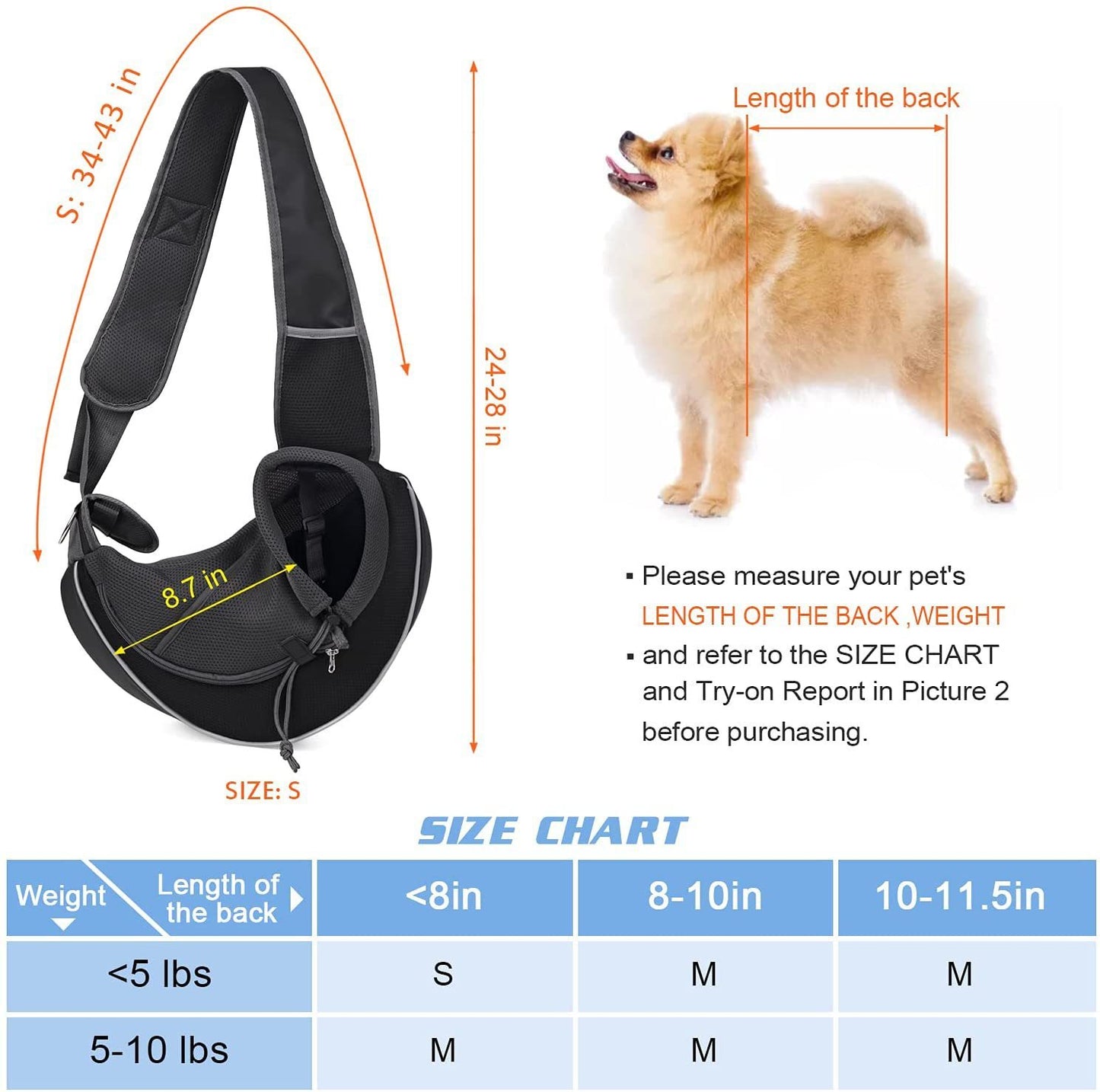 Portable Pet Crossbody Bag – Lightweight & Stylish Carrier for Dogs & Cats