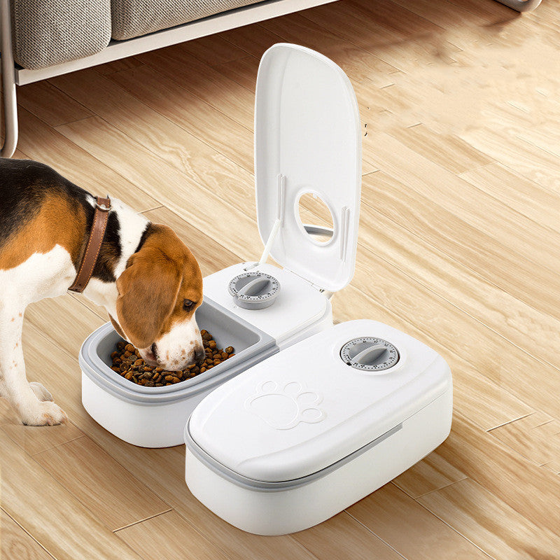 Smart Automatic Pet Feeder – Timed Food Dispenser with Stainless Steel Bowl